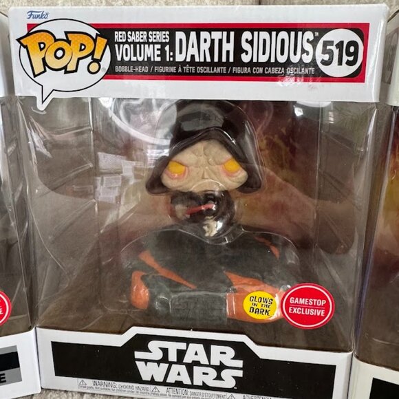 Star Wars Darth Collection Funko Pop Set - Picture 3 of 4